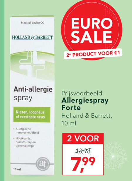 Holland and Barrett   neusspray folder aanbieding bij  Holland & Barrett - details