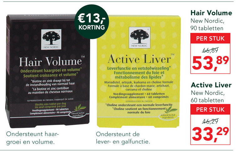 New Nordic   voedingssupplement folder aanbieding bij  Holland & Barrett - details