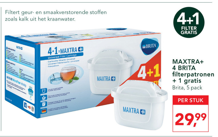 Brita   waterfilterpatroon folder aanbieding bij  Holland & Barrett - details