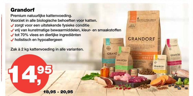 Grandorf   kattenvoer folder aanbieding bij  Jumper - details