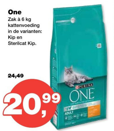 One   kattenvoer folder aanbieding bij  Jumper - details