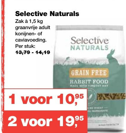 Selective   caviavoer, konijnenvoer folder aanbieding bij  Jumper - details