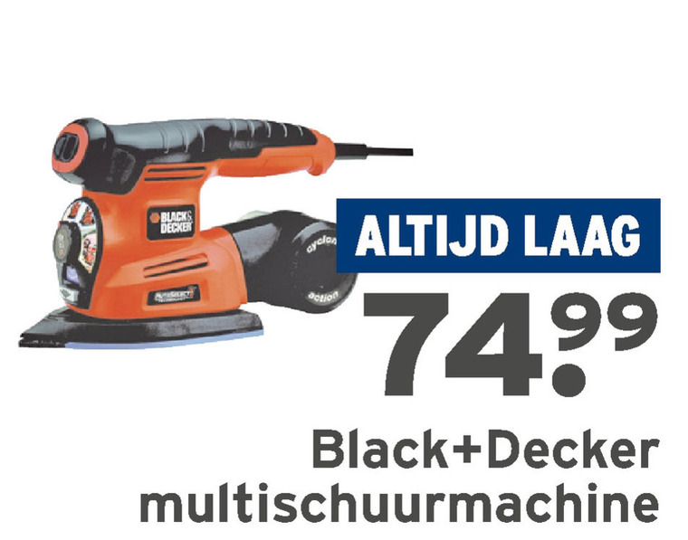 Black and Decker   schuurmachine folder aanbieding bij  Gamma - details