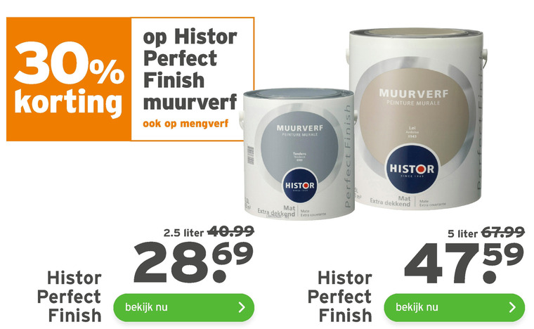 Histor   muurverf folder aanbieding bij  Gamma - details