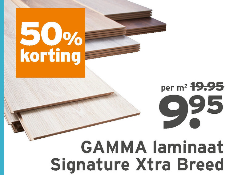 Boer Panter Overtekenen Gamma Huismerk laminaat folder aanbieding bij Gamma - details