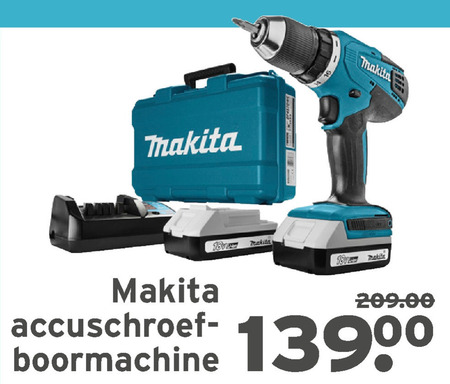 Makita   accuboormachine folder aanbieding bij  Gamma - details