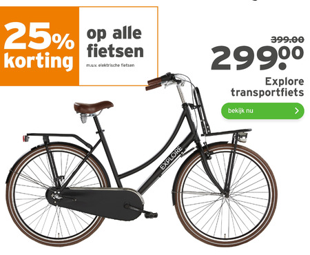 Tegenstander toonhoogte puzzel damesfietsen folder aanbieding bij Gamma - details