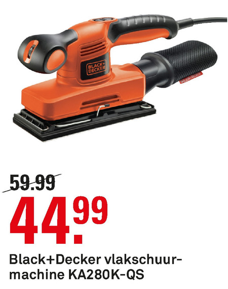 Black and Decker   schuurmachine folder aanbieding bij  Karwei - details