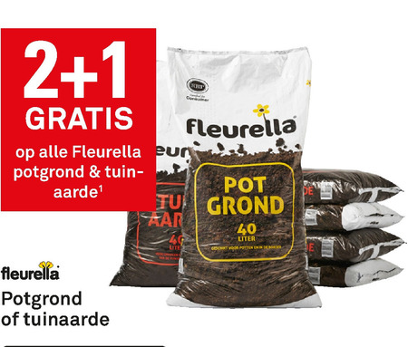 Fleurella   tuinaarde, potgrond folder aanbieding bij  Karwei - details