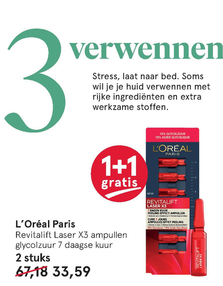 L Oreal   dagcreme folder aanbieding bij  Etos - details