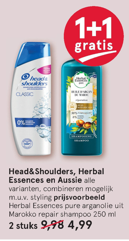 Herbal Essences   shampoo, conditioner folder aanbieding bij  Etos - details