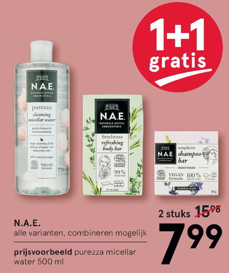 N.A.E.   reinigingslotion folder aanbieding bij  Etos - details