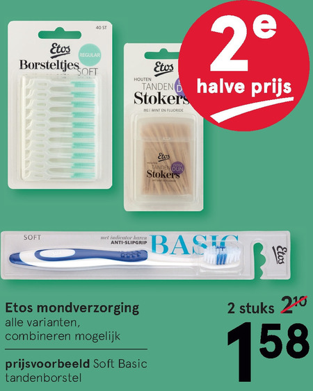 Etos Huismerk   tandenborstel, mondverzorging folder aanbieding bij  Etos - details