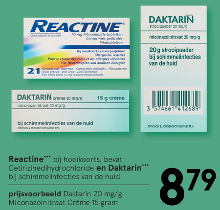 Reactine   huisapotheek folder aanbieding bij  Etos - details