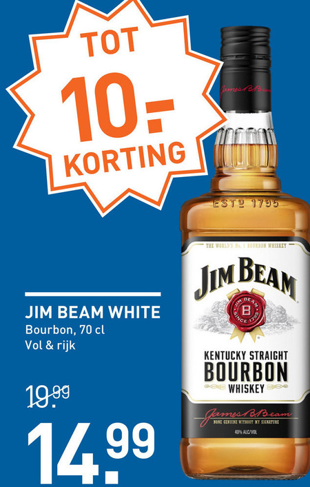 Jim Beam   bourbon folder aanbieding bij  Gall & Gall - details