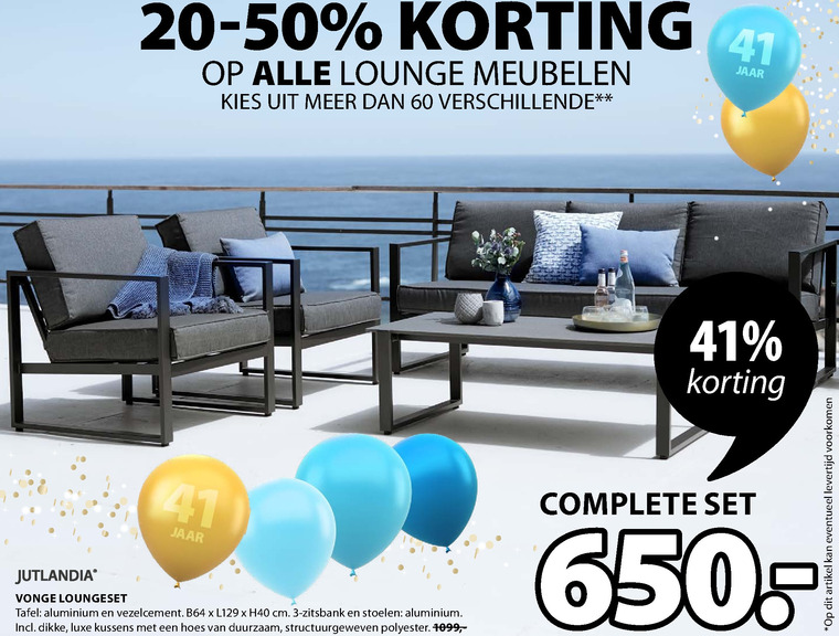 Jutlandia   loungeset folder aanbieding bij  Jysk - details