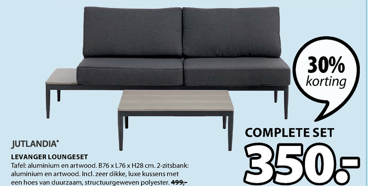 Jutlandia   loungeset folder aanbieding bij  Jysk - details