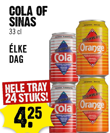 Highway   frisdrank, cola folder aanbieding bij  Dirck III - details