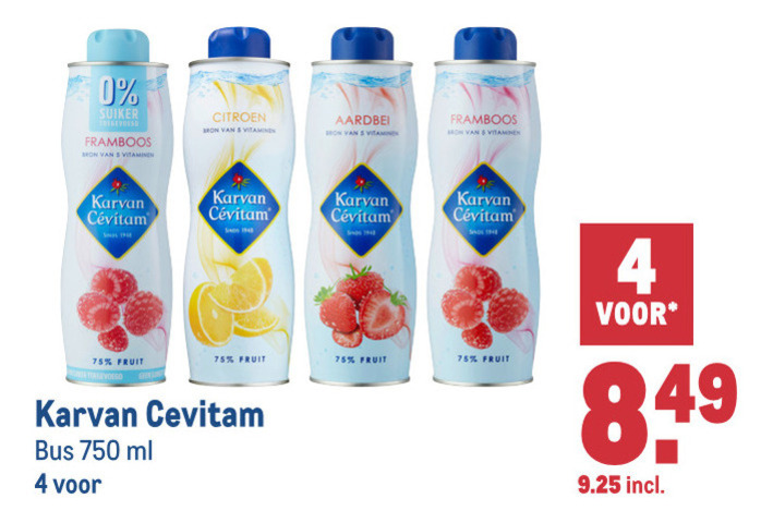 Karvan Cevitam   limonadesiroop folder aanbieding bij  Makro - details