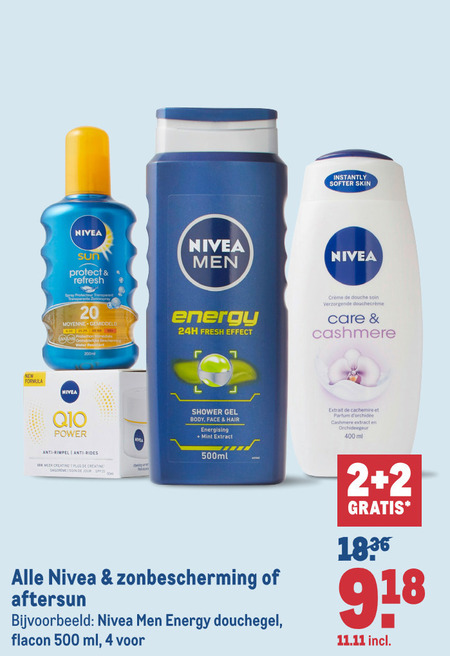 Nivea   zonnebrandolie, aftersun folder aanbieding bij  Makro - details