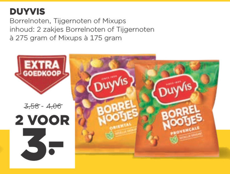 Duyvis   borrelnootjes folder aanbieding bij  Jumbo - details