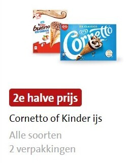 Kinder   ijscornets, ijslollies folder aanbieding bij  Jumbo - details