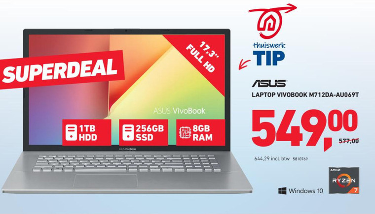 Asus   notebook folder aanbieding bij  Office Centre - details