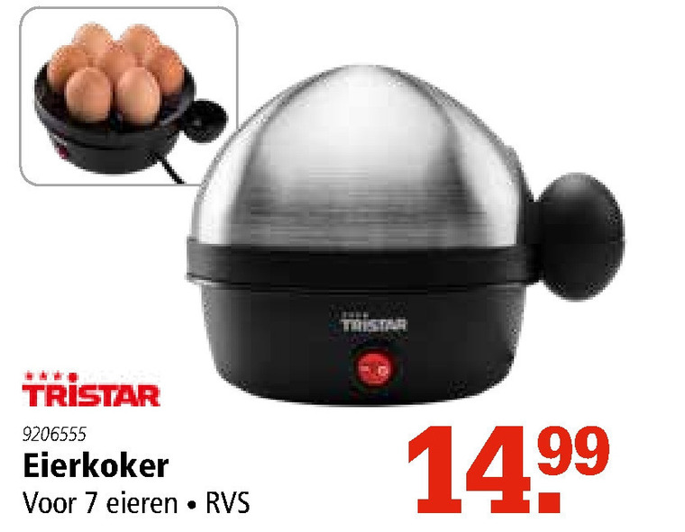 Tristar   eierkoker folder aanbieding bij  Marskramer - details