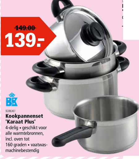 BK pannenset folder aanbieding bij -