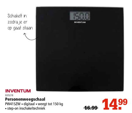 Inventum   weegschaal folder aanbieding bij  Marskramer - details