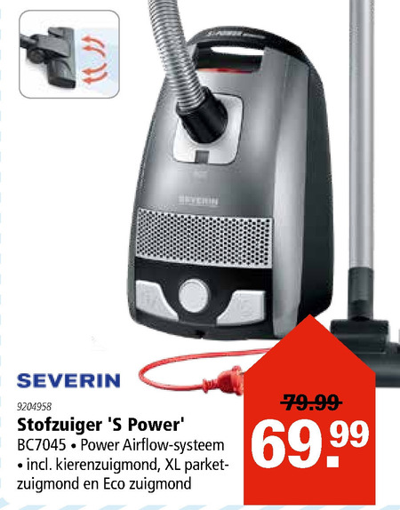 Severin   stofzuiger folder aanbieding bij  Marskramer - details