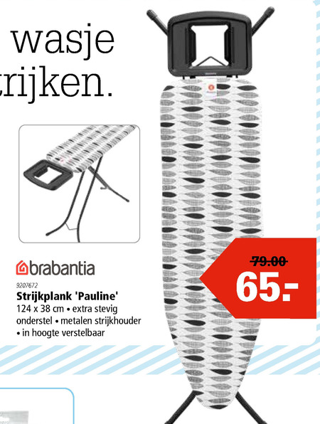 Brabantia   strijkplank folder aanbieding bij  Marskramer - details