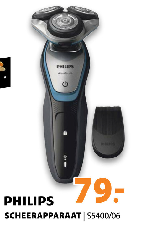 Philips   elektrisch scheerapparaat folder aanbieding bij  Expert - details