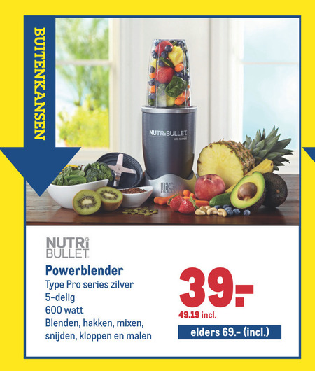 Nutribullit   blender folder aanbieding bij  Makro - details