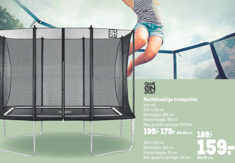 Game on sport   trampoline folder aanbieding bij  Makro - details