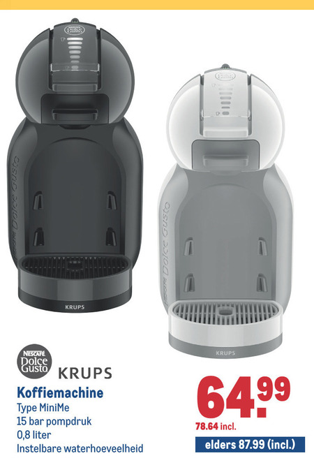 Krups   dolce gusto apparaat folder aanbieding bij  Makro - details