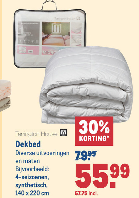 kalkoen hobby Verhoogd Tarrington House dekbed folder aanbieding bij Makro - details