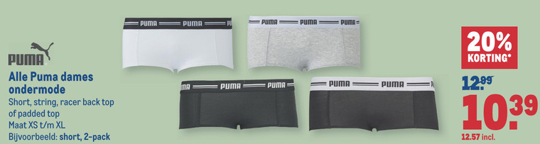 Puma   dames boxershort folder aanbieding bij  Makro - details