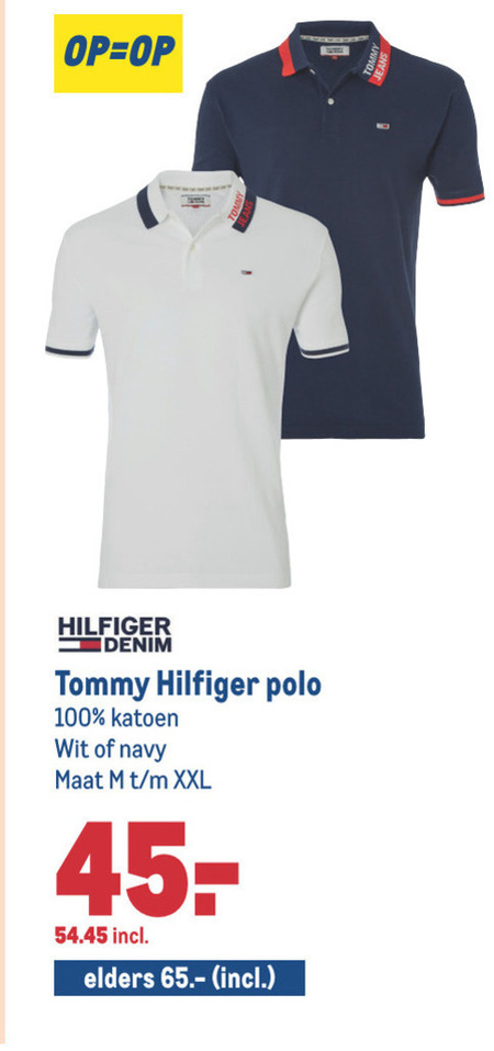 Aanklager Lyrisch Goed opgeleid Tommy Hilfiger heren poloshirt folder aanbieding bij Makro - details