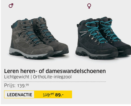 Human Nature   wandelschoenen folder aanbieding bij  ANWB - details