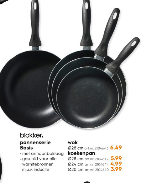 Blokker Huismerk   koekenpan, wokpan folder aanbieding bij  Blokker - details