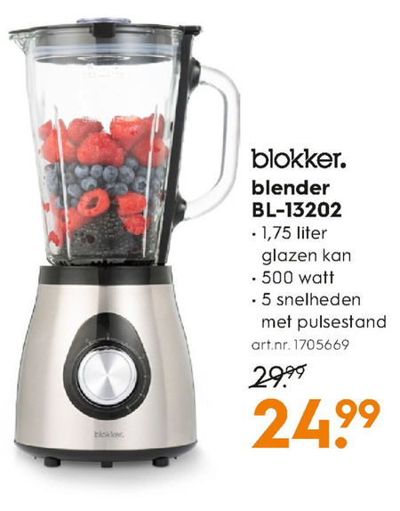 Blokker Huismerk   blender folder aanbieding bij  Blokker - details