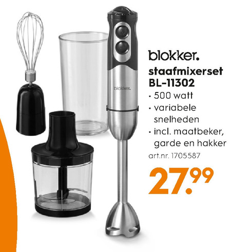 Blokker Huismerk staafmixer folder aanbieding Blokker