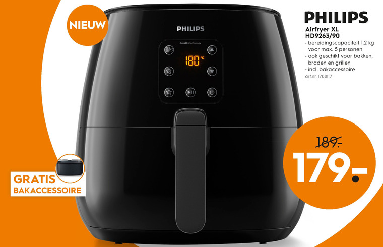 Philips   friteuse folder aanbieding bij  Blokker - details