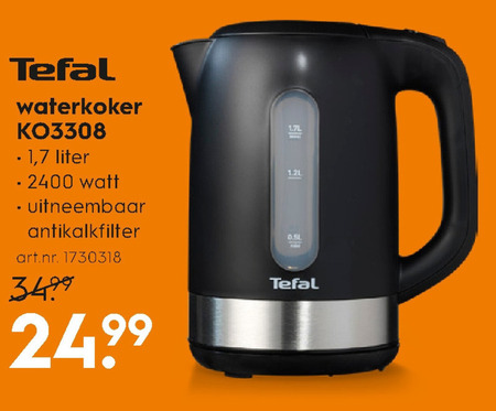 Tefal   waterkoker folder aanbieding bij  Blokker - details