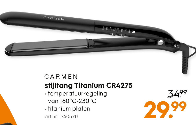 Carmen   straightener folder aanbieding bij  Blokker - details