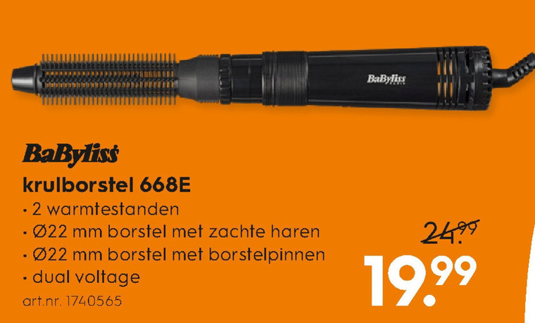 BaByliss   krulborstel folder aanbieding bij  Blokker - details