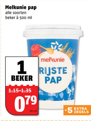 Melkunie   pap folder aanbieding bij  Poiesz - details