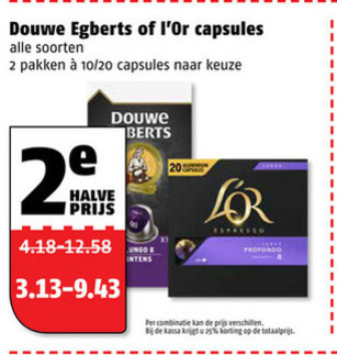 Douwe Egberts L Or   koffiecups folder aanbieding bij  Poiesz - details