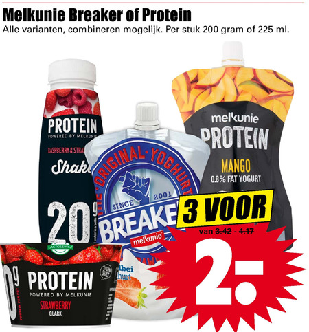 Melkunie   zuivelsnack, drinkyoghurt folder aanbieding bij  Dirk - details